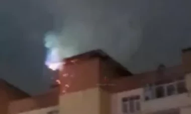 Hövsanda binada yanğın olub - YENİLƏNİB - VİDEO