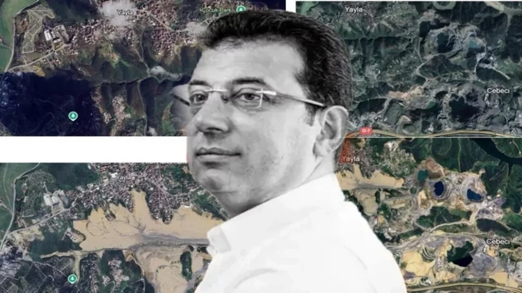 İmamoğlunun qanunsuz əməllərinin peyk görüntüləri yayıldı - VİDEO