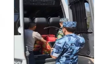 BQXK-nın avtomobilləri Laçın sərhəd-buraxılış məntəqəsindən keçdi - VİDEO