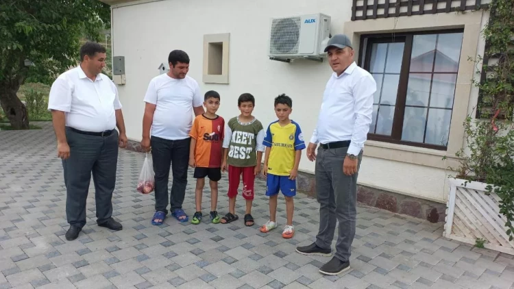 İşğaldan azad olunmuş Talış kəndində 30 il sonra  ilk qurban kəsilib