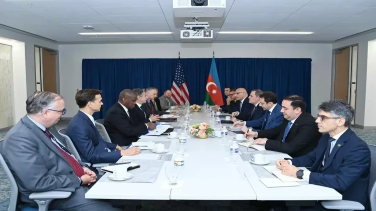 ABŞ-da Ceyhun Bayramovla Entoni Blinkenin görüşü olub - FOTO