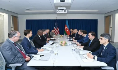 ABŞ-da Ceyhun Bayramovla Entoni Blinkenin görüşü olub - FOTO