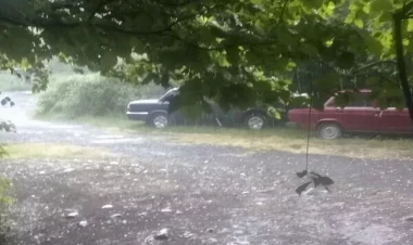 Şərura dolu düşdü, Bakıda külək gücləndi - FAKTİKİ HAVA