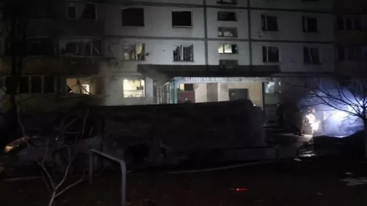 Ukraynaya növbəti dron hücumu - 36 yaralı var - FOTO