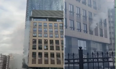 Moskvanın məşhur hotelində yanğın - 400 nəfər təxliyə edildi - FOTO