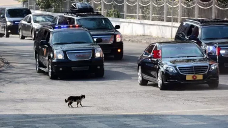 Ərdoğan bu körpəyə görə kortejini dayandırdı - VİDEO