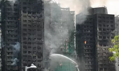 Böyük yanğında növbəti gün... - FOTOlar