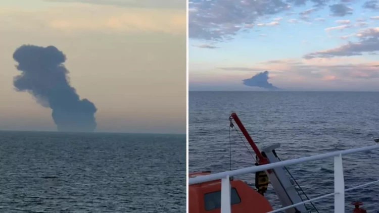 Qara dənizdə gəmidə partlayış olub - FOTO