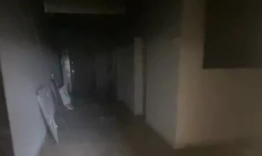 3 nəfərin öldüyü binada təmir başladı - FOTOlar