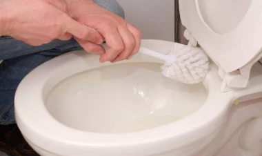 Tualet fırçasına bir az vurun, sürtün – ərp ləkələri dərhal yox olur