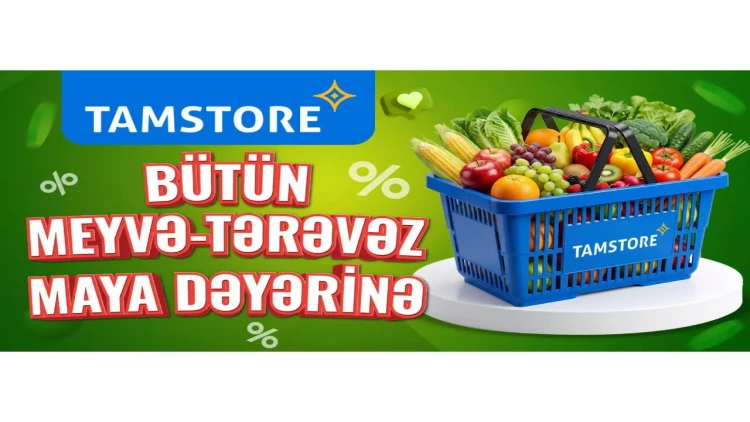 Tamstore meyvə və tərəvəzi maya dəyərinə satacaq