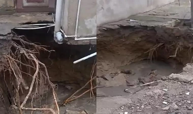 Biləcəri sakinləri evlərinin torpaqda batmasından şikayət edirlər