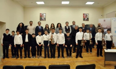 Mingəçevirdə tar və fortepiano ixtisasları üzrə ustad dərsləri təşkil olunub - FOTO