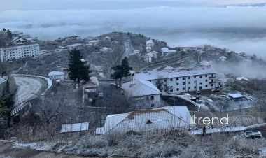 Laçına da qar yağır - FOTO