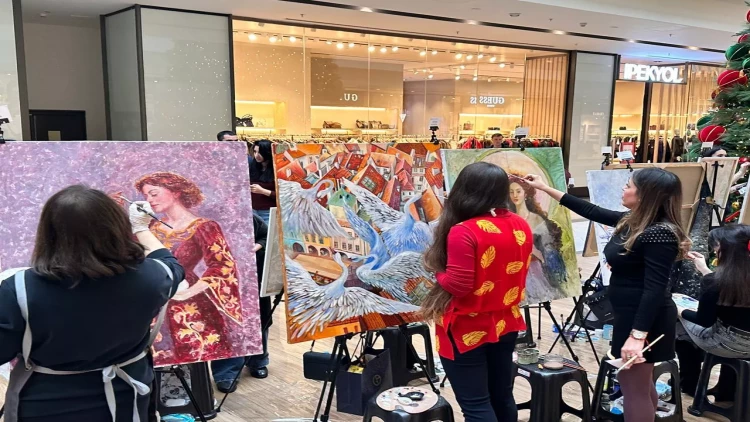 “Çexiya azərbaycanlı rəssamların gözü ilə” adlı yaradıcılıq vorkşop keçirilib - FOTO