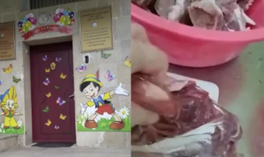 Bu bağçada uşaqlara keyfiyyətsiz ət verilir? - VİDEO - FOTO