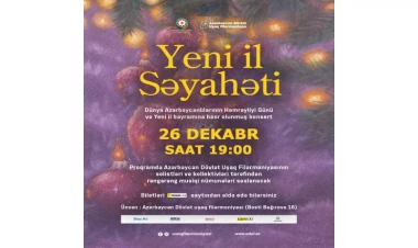 Azərbaycan Dövlət Uşaq Filarmoniyası “Yeni il səyahəti” adlı konsert proqramı ilə çıxış edəcək