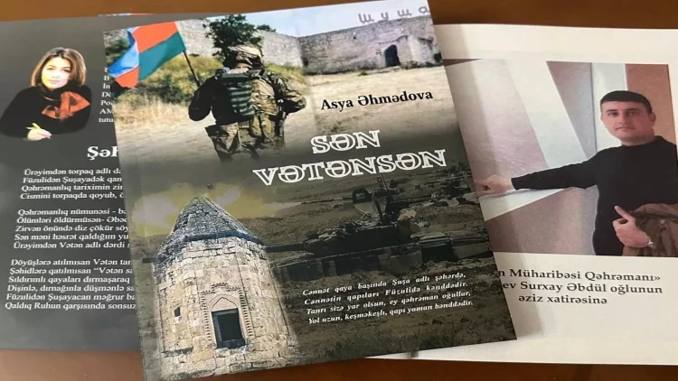 Asya Əhmədovanın “Sən Vətənsən” adlı poeması oxuculara təqdim olunub - FOTO