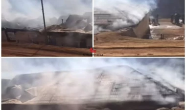 Dərs vaxtı məktəb yandı