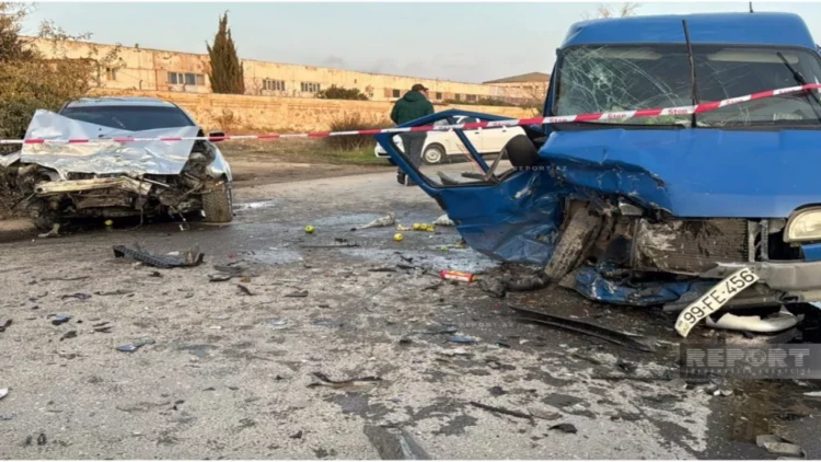 Sumqayıtda minik və yük maşınları toqquşub, xəsarət alanlar var