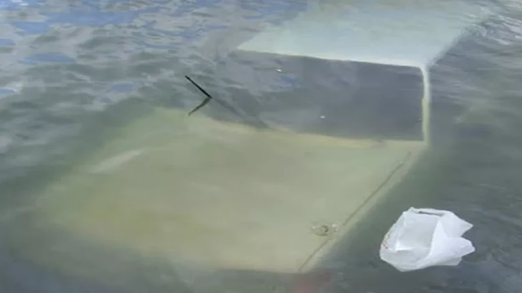 Sabirabadda avtomobil kanala aşdı - sürücü öldü