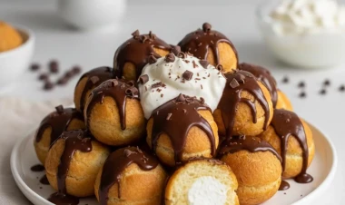 3 inqredientli yalançı profiterol
