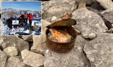 İtalyan alpinistlərin 54 il əvvəl qoyduğu qeyd tapıldı - Kağızda yazılanlar...