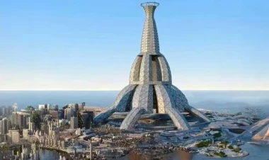 Bu bina Everestdən belə hündürdür: Göydən aşağı tikiləcək