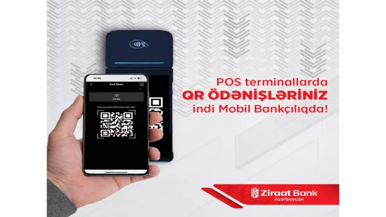 Ziraat Bank Azərbaycan mobil tətbiqində QR-kod ilə ödəniş imkanını istifadəyə verdi