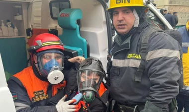 “Ev cəhənnəmə yansın, yoldaşımla nəvəmi son anda çıxarıblar” - VİDEO