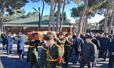 Milli Qəhrəman Şahin Tağıyevlə vida mərasimi - FOTO