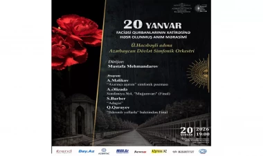 Filarmoniyada 20 Yanvar faciəsi qurbanlarının əziz xatirəsinə həsr olunmuş anım mərasimi keçiriləcək