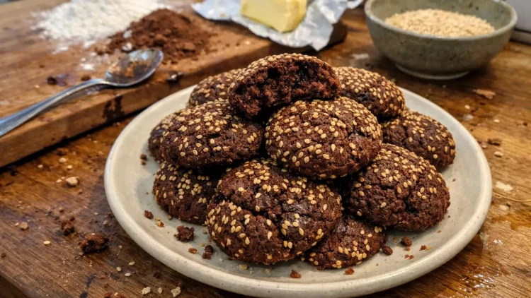 Çölü küncütlü xırtıldayan, içi yumşaq kakaolu peçenye