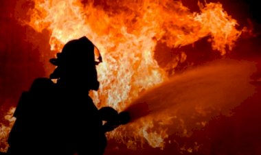 Sabirabadda 3 otaqlı evdə yanğın olub