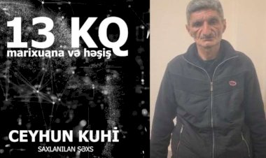 Keçmiş məhkumdan 13 kq marixuana aşkarlandı